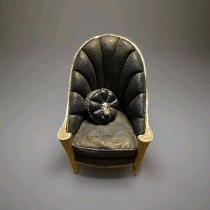 Take a Seat by Raine, Stardust Memories,  Chair miniature, Vintage Tassel Pillow